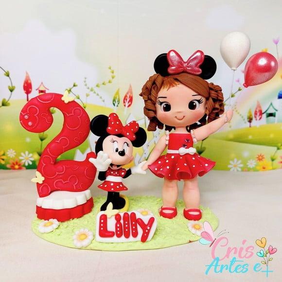 Vela Minnie Vermelha