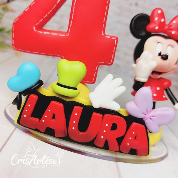 Vela Minnie Vermelha