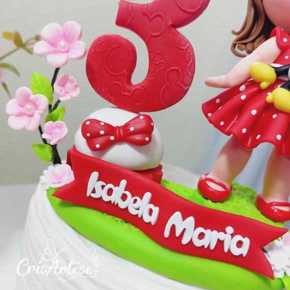 Vela Minnie Vermelha