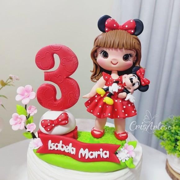 Vela Minnie Vermelha
