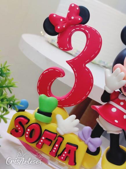 Vela Minnie Vermelha