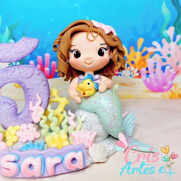 Vela Pequena Sereia Biscuit