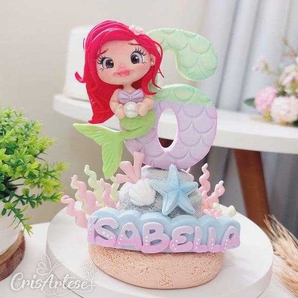 Vela Pequena Sereia Biscuit