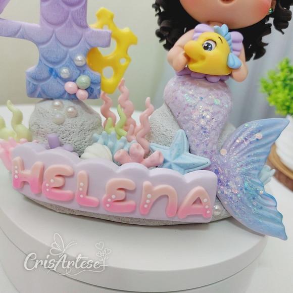 Vela Pequena Sereia Biscuit