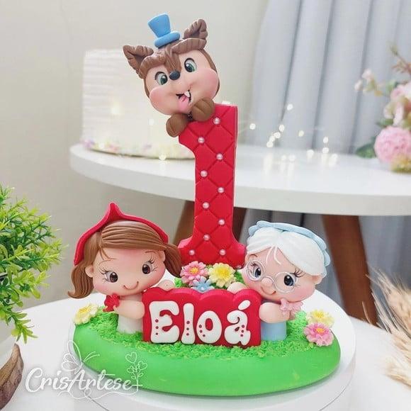 Vela Personalizada Chapeuzinho Vermelho