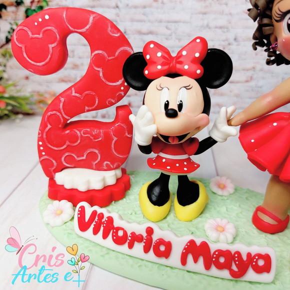 Vela Personalizada Minnie Vermelha