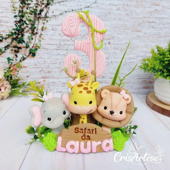 Vela Personalizada Safari Menina