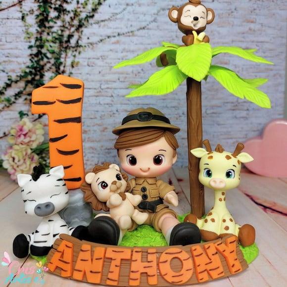 Vela Safari Menino em Biscuit