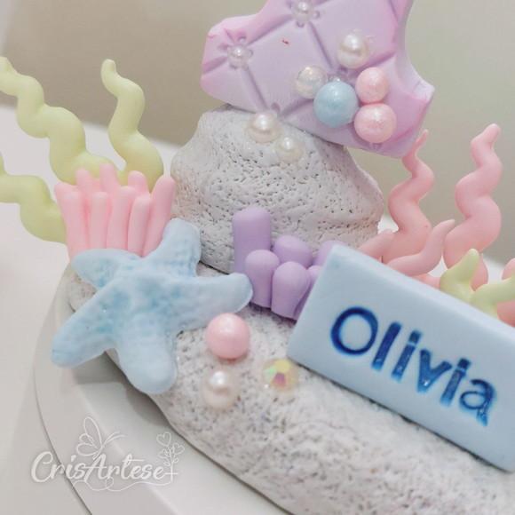 Vela Sereia em Biscuit