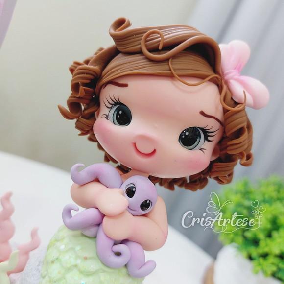 Vela Sereia em Biscuit