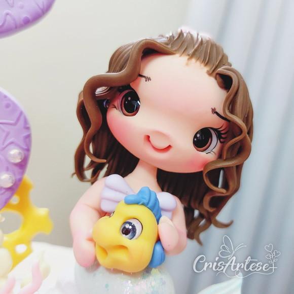 Vela Sereia em Biscuit