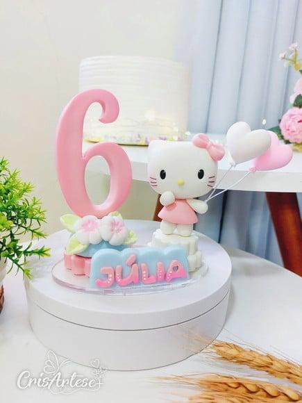 Vela Topo de Bolo Gatinha