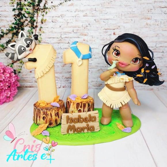 Vela Topo de Bolo Pocahontas