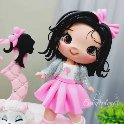 Topo de Bolo Barbie