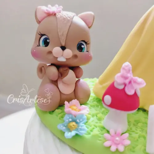 Topo de Bolo Branca de Neve Biscuit