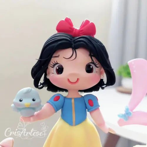 Topo de Bolo Branca de Neve Biscuit