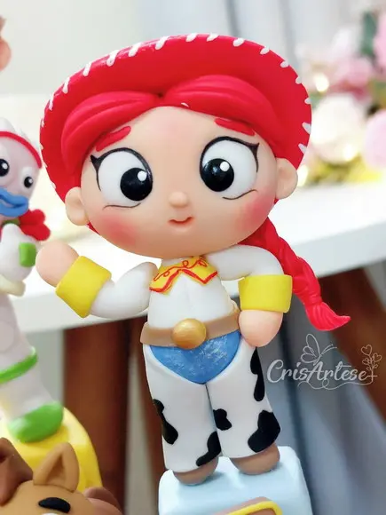 Topo de Bolo com Vela Toy Story