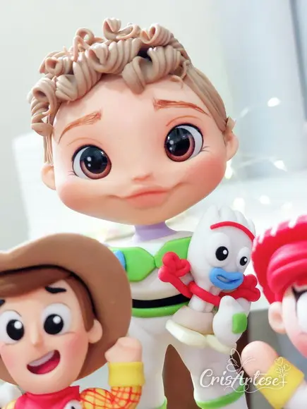 Topo de Bolo com Vela Toy Story
