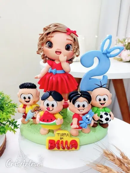 Topo de Bolo com Vela Turminha