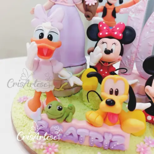 Topo de Bolo Mickey e Minnie Biscuit