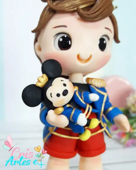 Topo de Bolo Mickey Realeza
