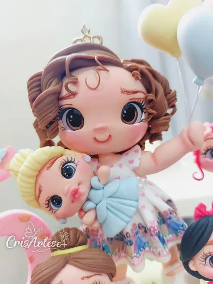 Topo de Bolo Princesas