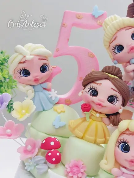 Topo de Bolo Princesas