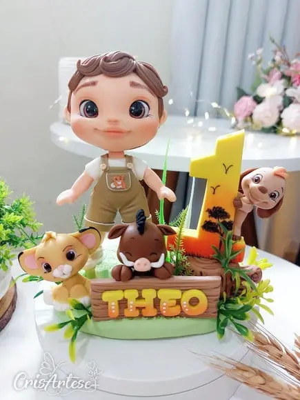 Topo de Bolo Rei Leão