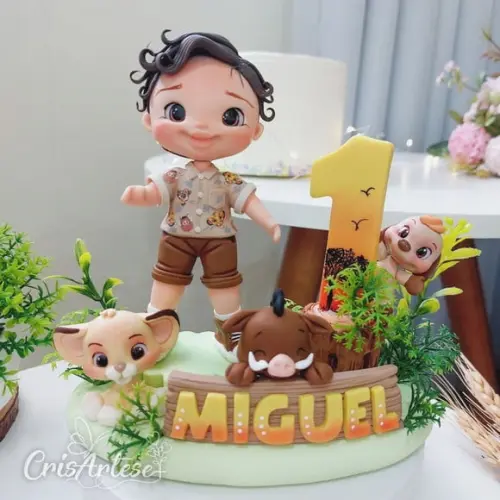 Topo de Bolo Rei Leão