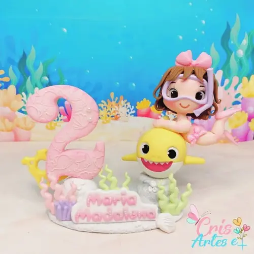 Vela Baby Tubarão Menina