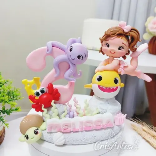 Vela Baby Tubarão Menina