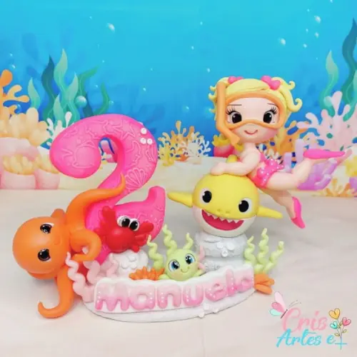 Vela Baby Tubarão Menina