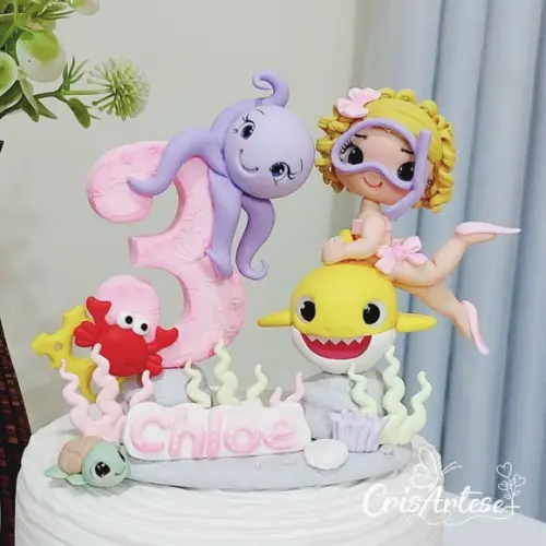 Vela Baby Tubarão Menina