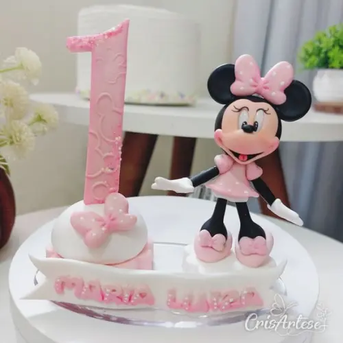 Vela Biscuit Minnie Rosa