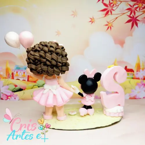 Vela Biscuit Minnie Rosa