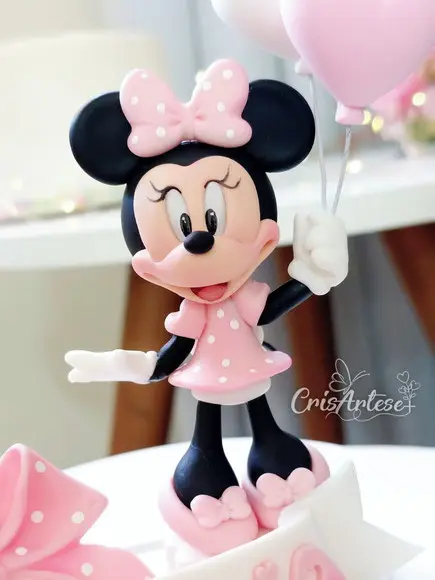 Vela Biscuit Minnie Rosa