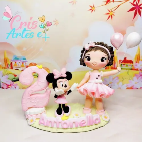 Vela Biscuit Minnie Rosa