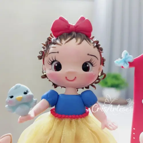 Vela Branca de Neve de Biscuit