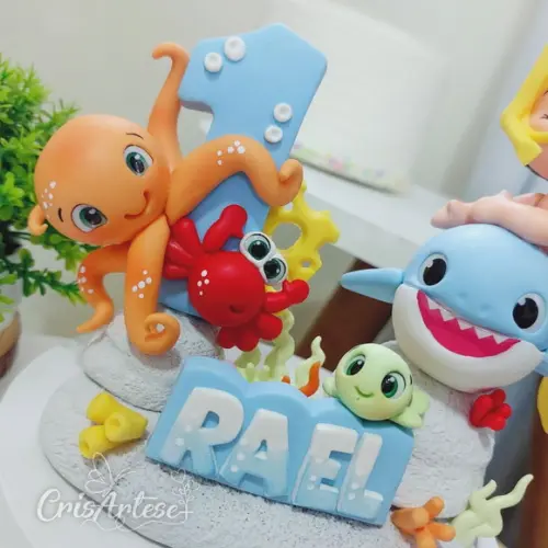 Vela de Biscuit Baby Shark