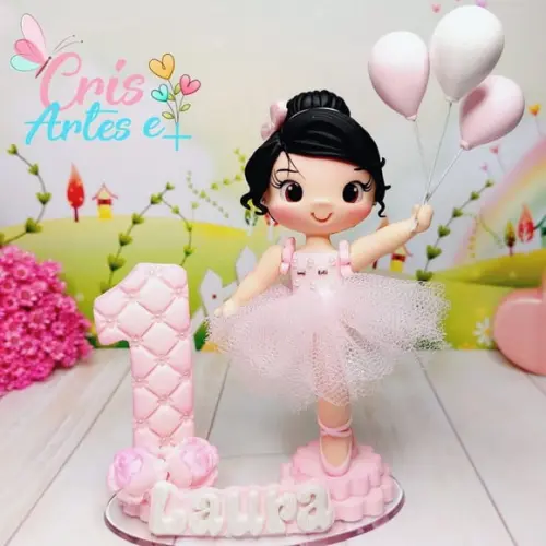 Vela de Biscuit Bailarina