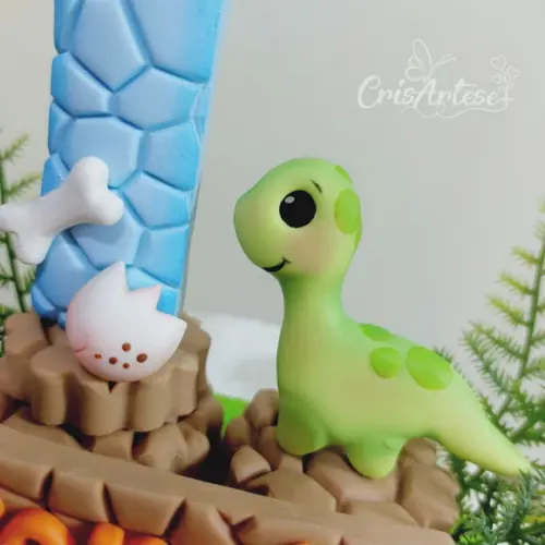 Vela Dinossauro Personalizada