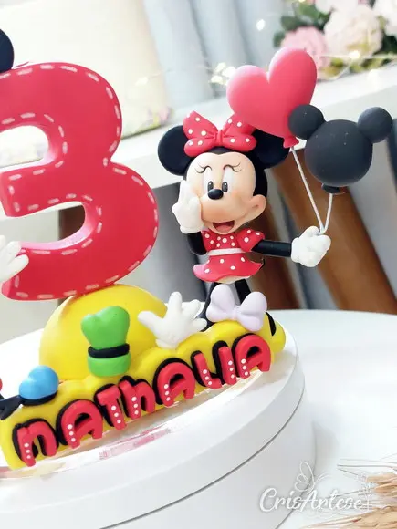 Vela Minnie Vermelha