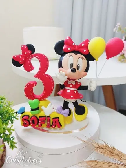 Vela Minnie Vermelha