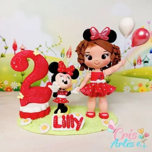 Vela Minnie Vermelha