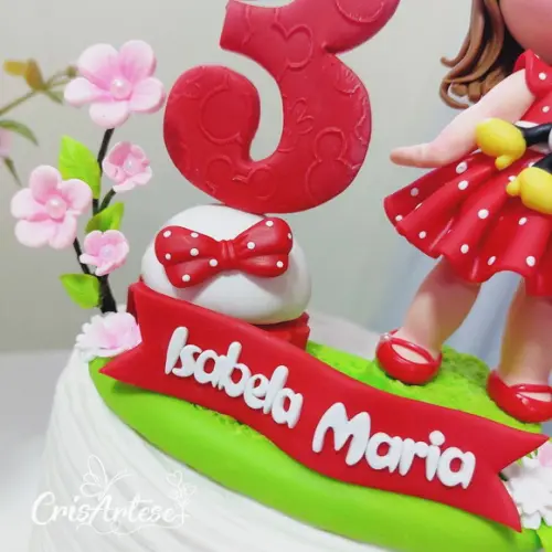 Vela Minnie Vermelha