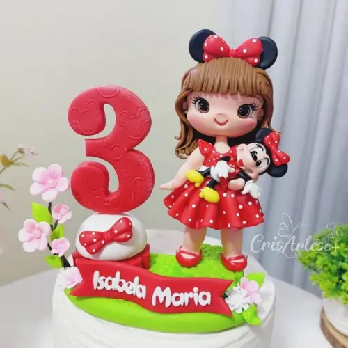 Vela Minnie Vermelha
