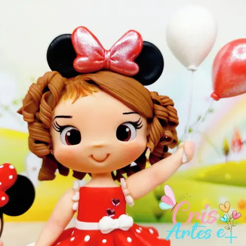 Vela Minnie Vermelha