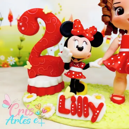 Vela Minnie Vermelha