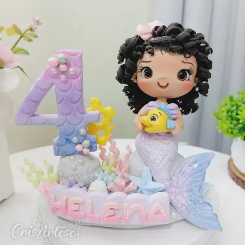 Vela Pequena Sereia Biscuit