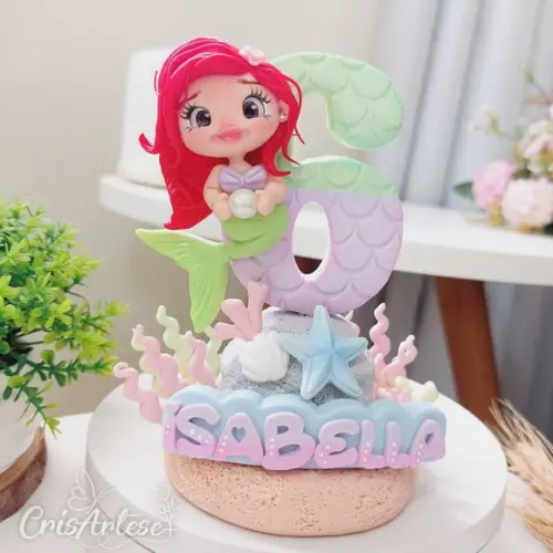 Vela Pequena Sereia Biscuit